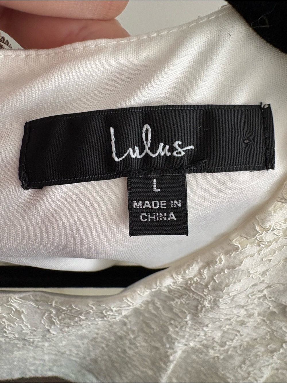 Lulu's Ivory Lace Midi Dress - Picture 8 of 9